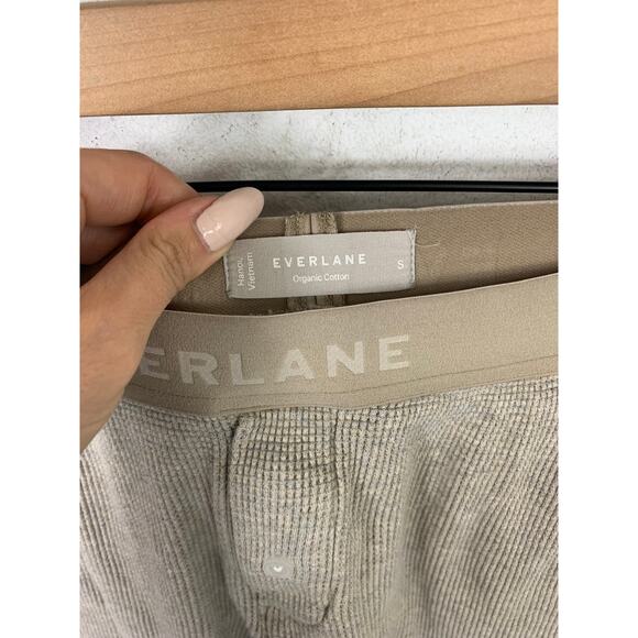 Everlane Men's Organic Cotton Waffle Lounge Jogger Heathered Oatmeal Size Small - Picture 3 of 6